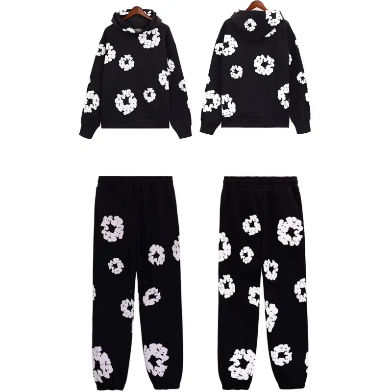 Denim Tears Flower Print Hoodie & Jogger Set [29 styles] 2